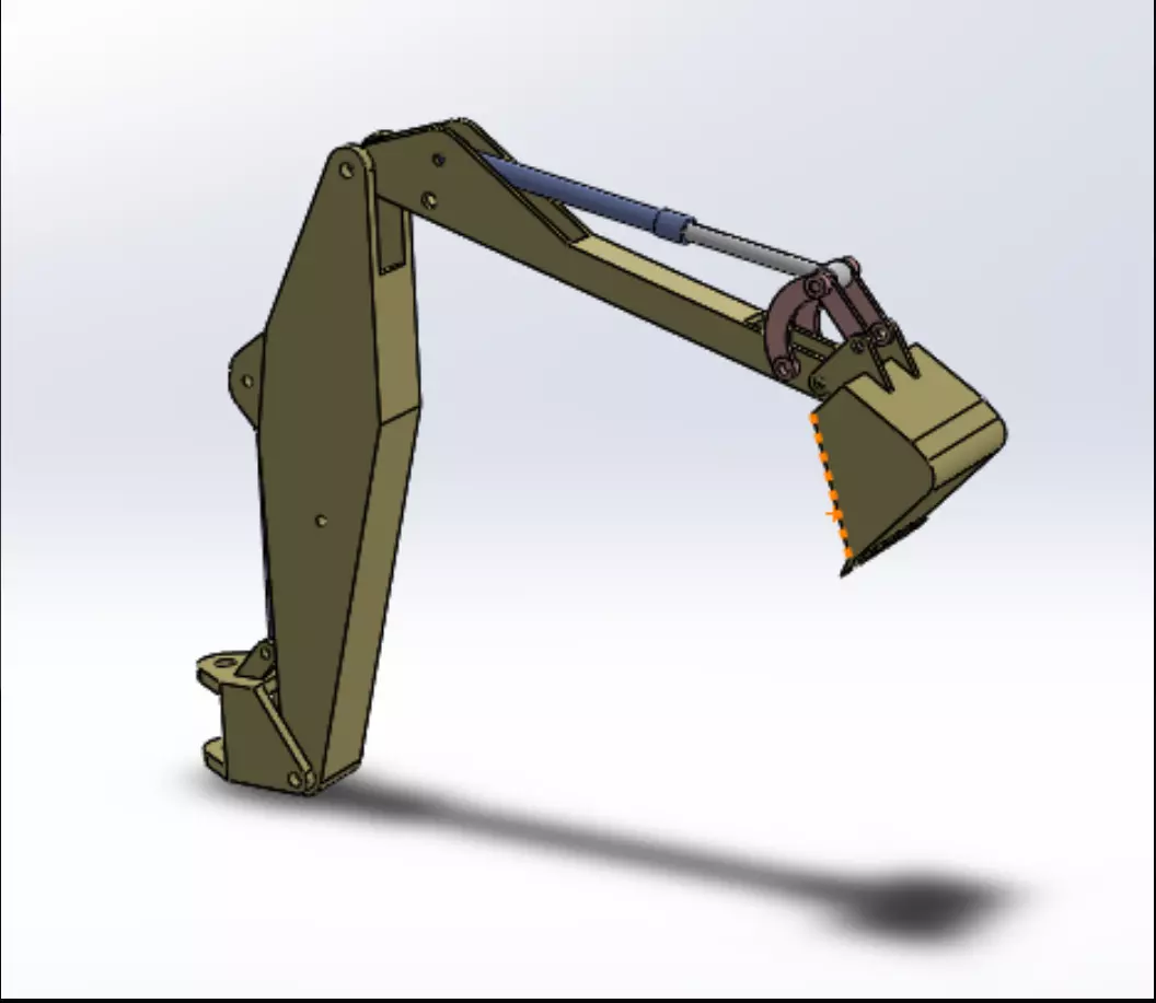 MOVABLE EXCAVATOR ARM 3D print model