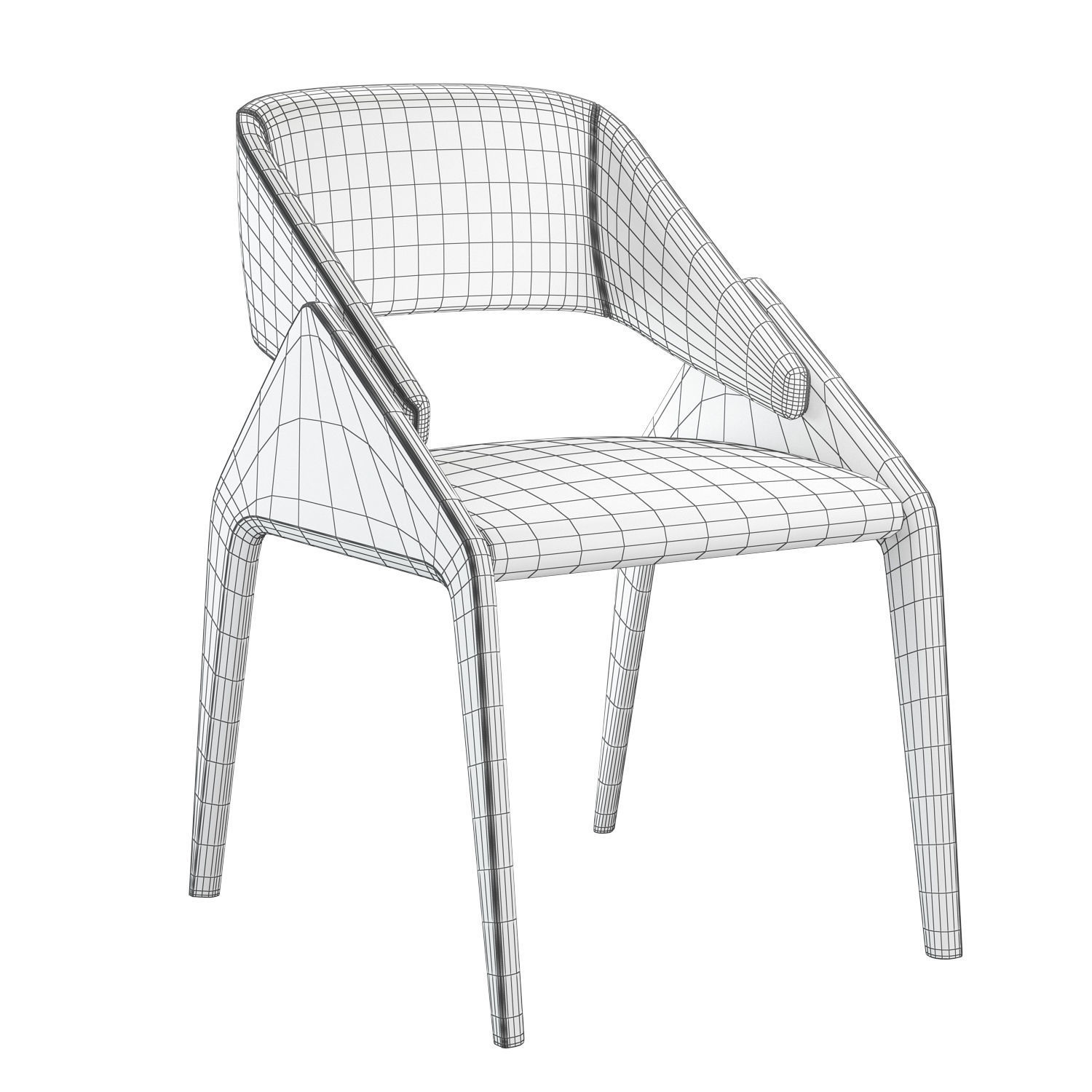 Grofe Chair Corner Design 3D model_23