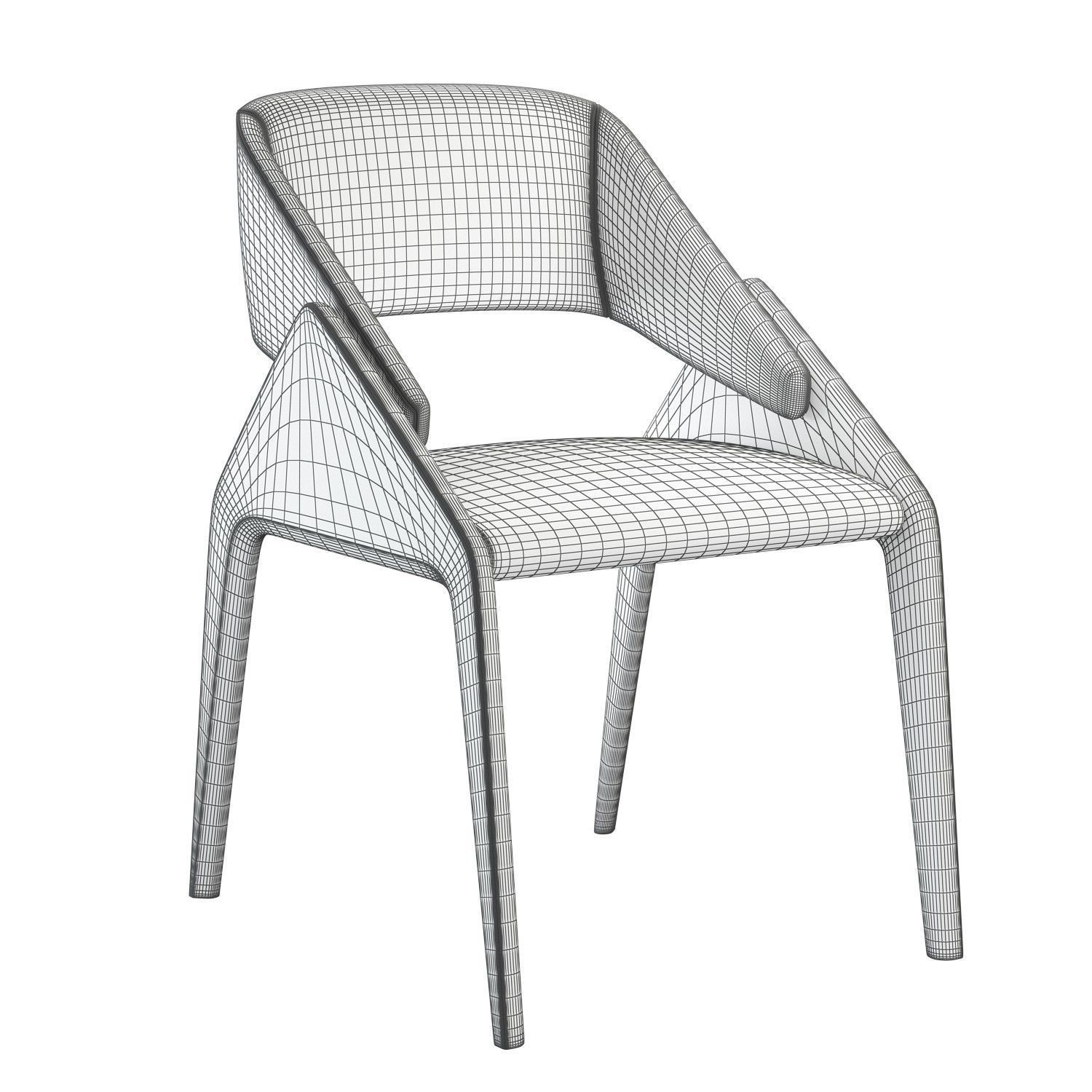 Grofe Chair Corner Design 3D model_24