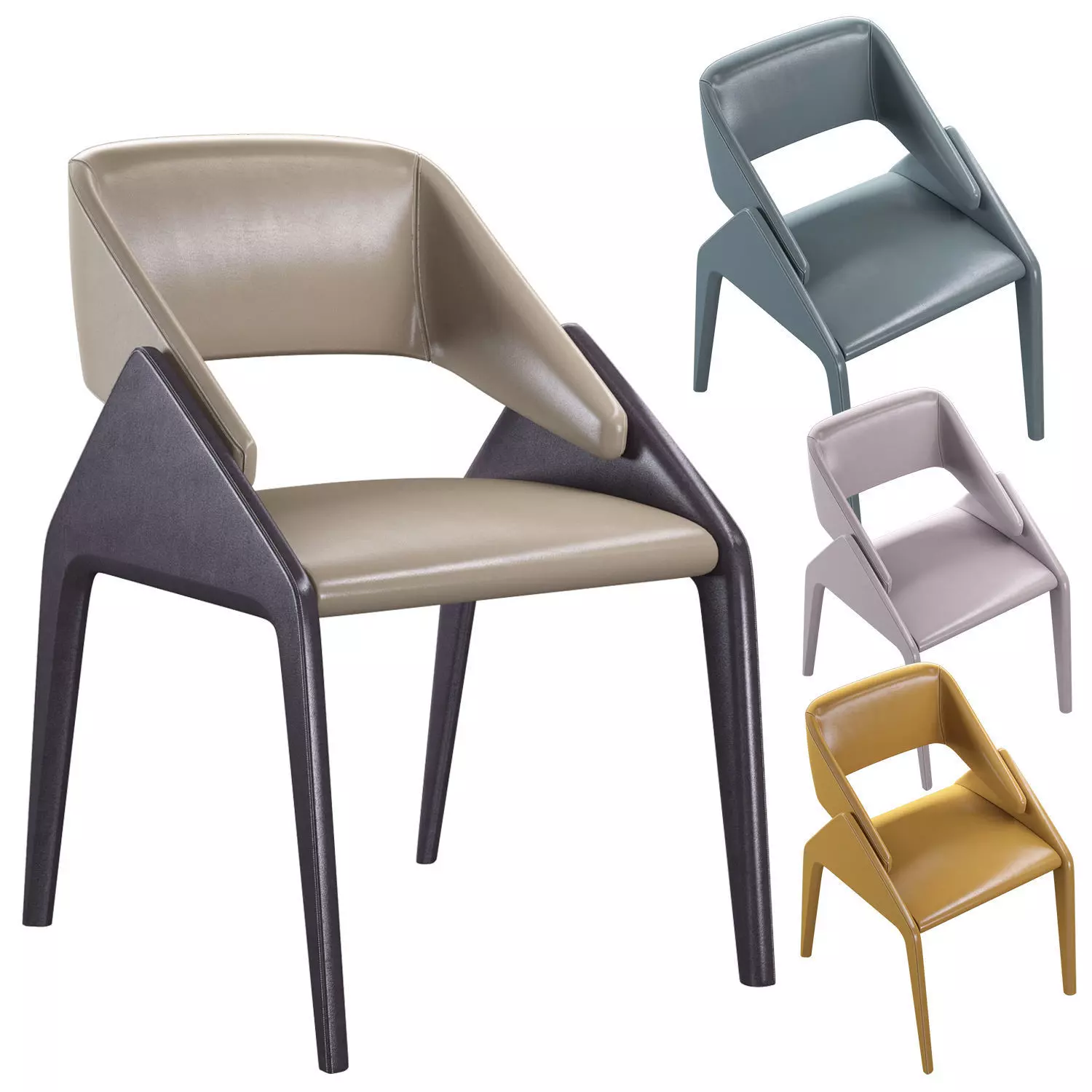 Grofe Chair Corner Design 3D model_0