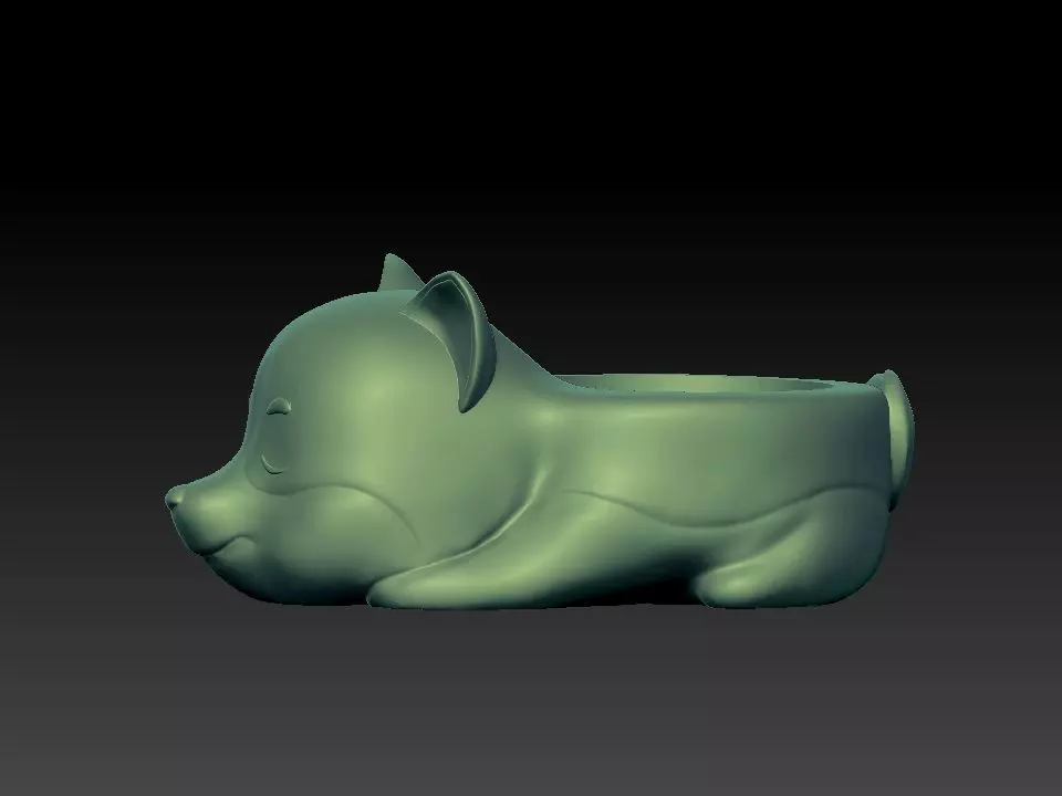 pet pot for 3d print 3D model_0
