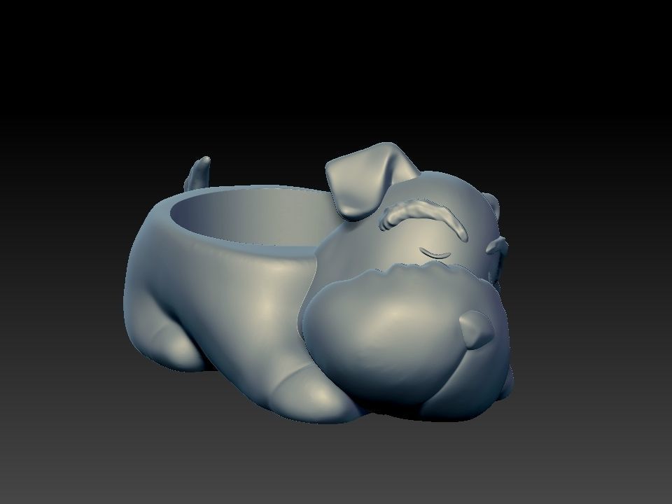 cute dog holder for 3d print 3D model_5