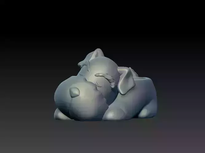 cute dog holder for 3d print