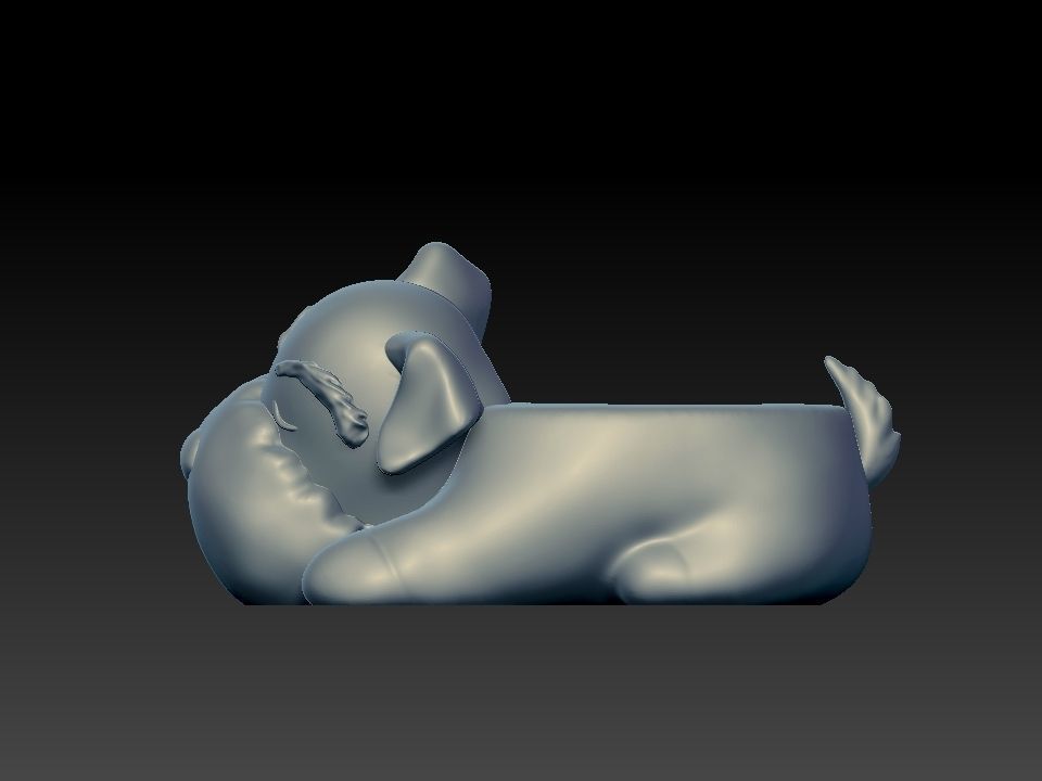 cute dog holder for 3d print 3D model_1