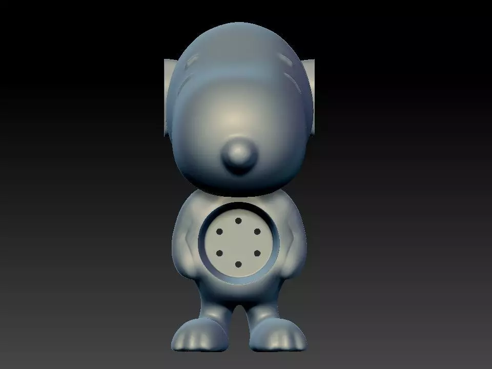 Snoopy bringe pot for 3d print 3D model_0