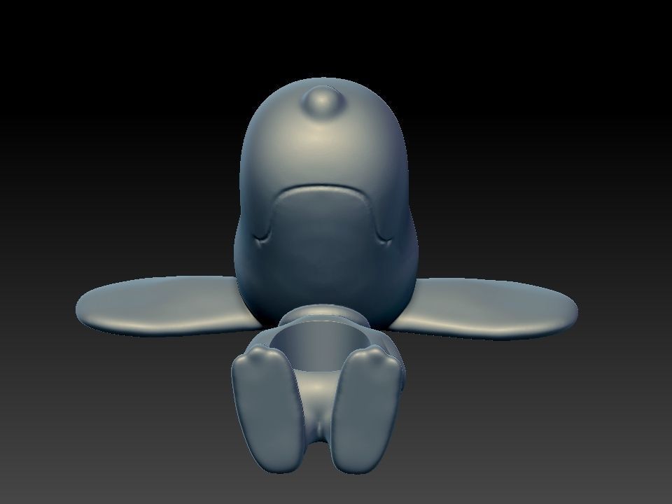 Snoopy bringe pot for 3d print 3D model_4