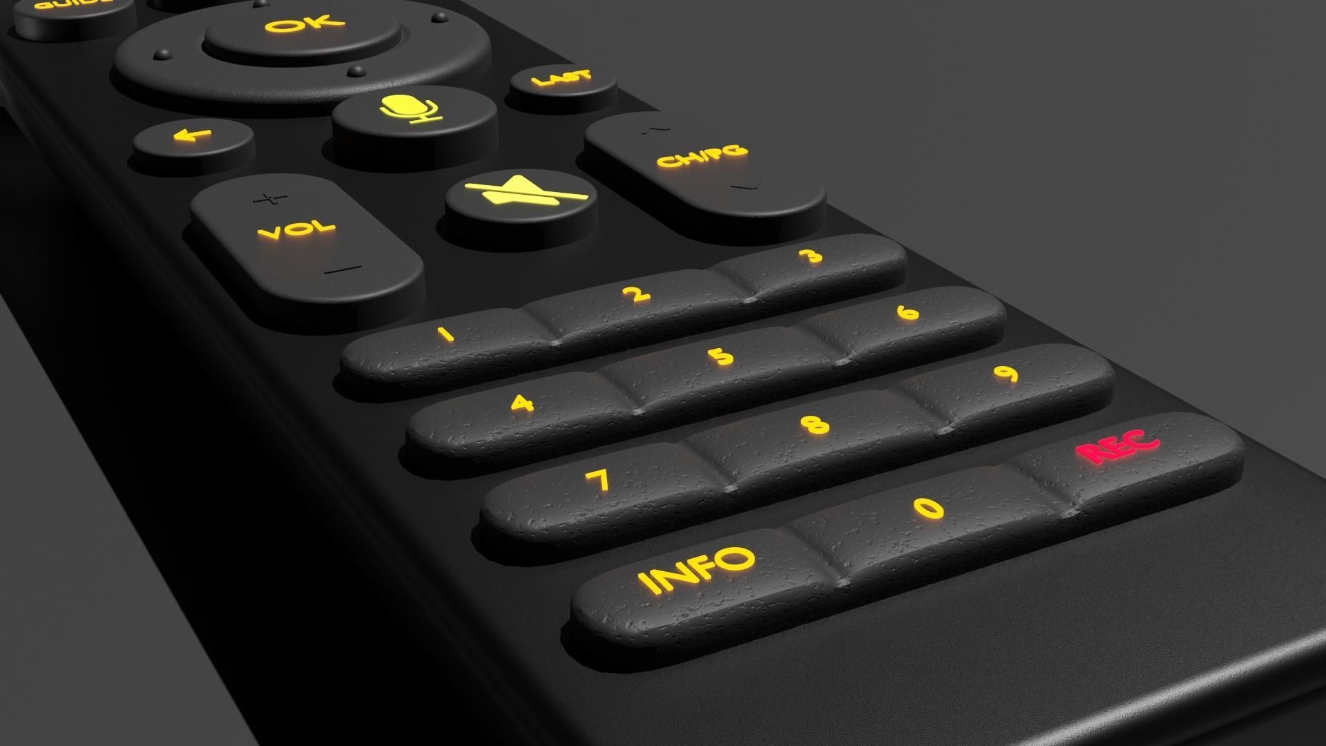 Tv Remote Model free 3D model CGTrader