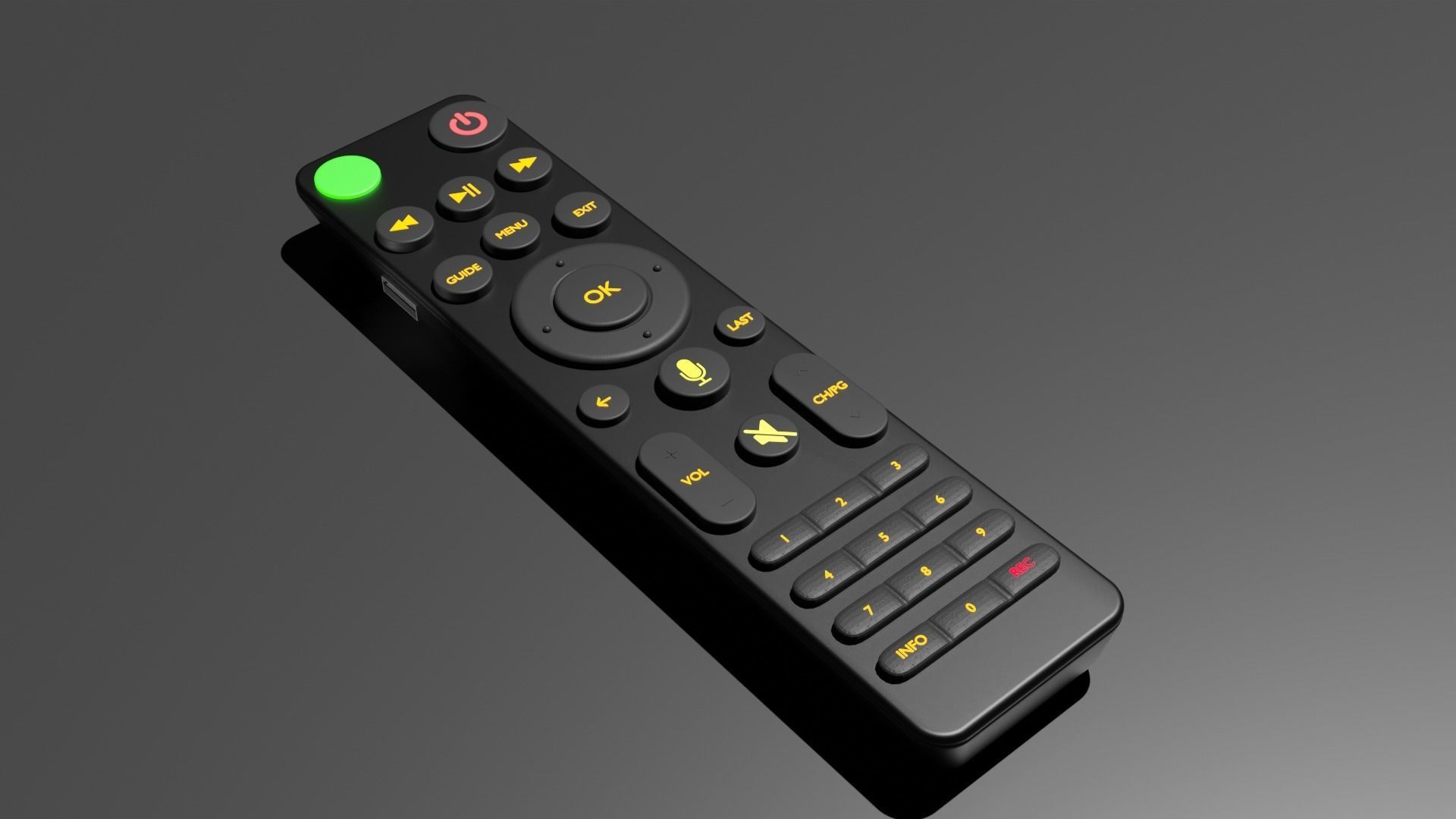 Tv Remote Model free 3D model CGTrader