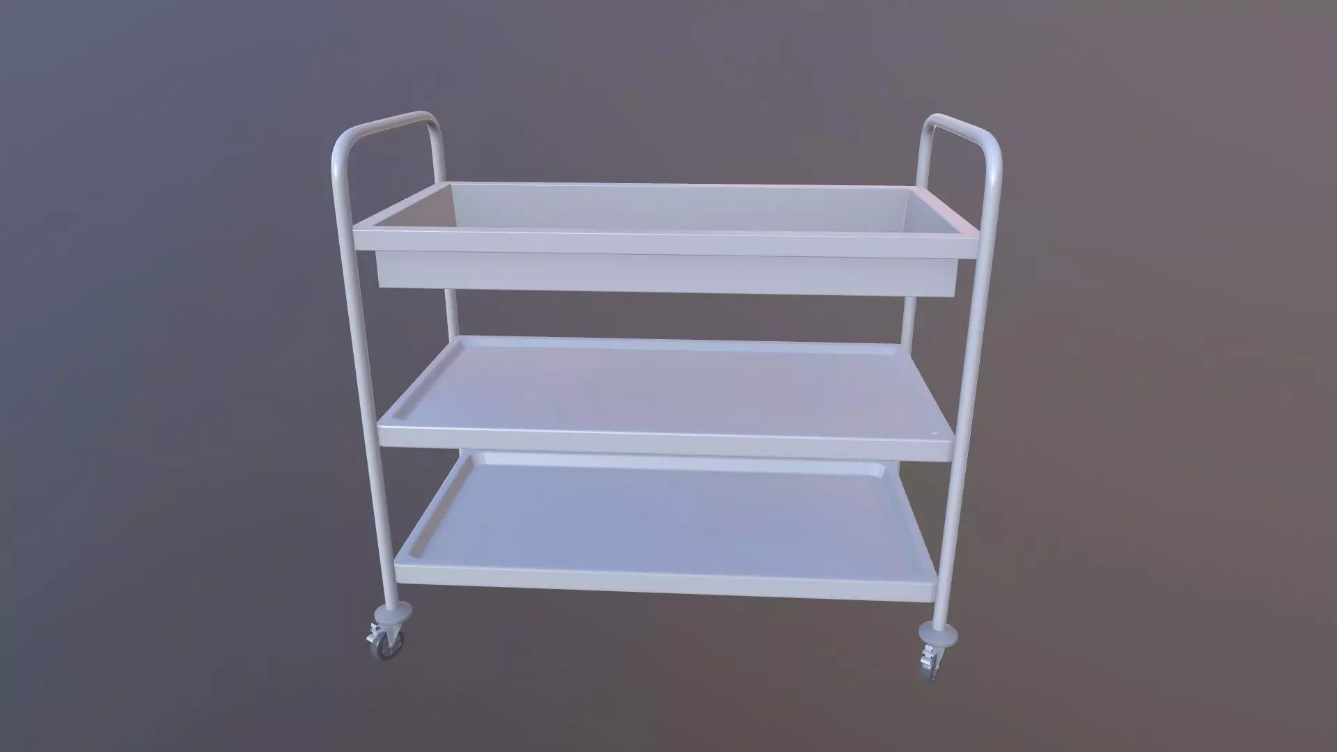 Stainless Steel Shelf 3D model_0