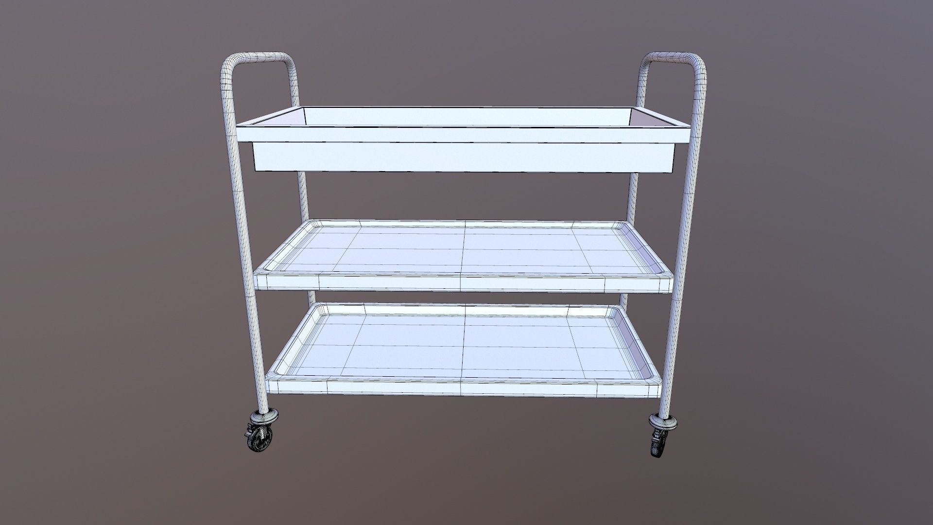 Stainless Steel Shelf 3D model_12