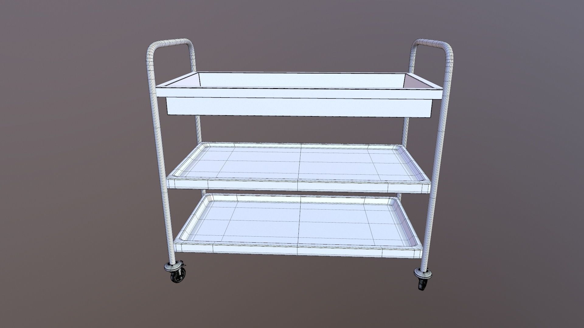 Stainless Steel Shelf 3D model_10