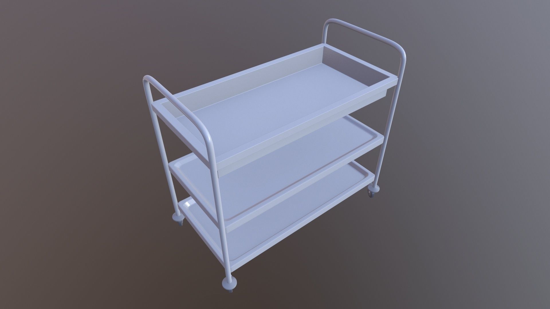 Stainless Steel Shelf 3D model_8