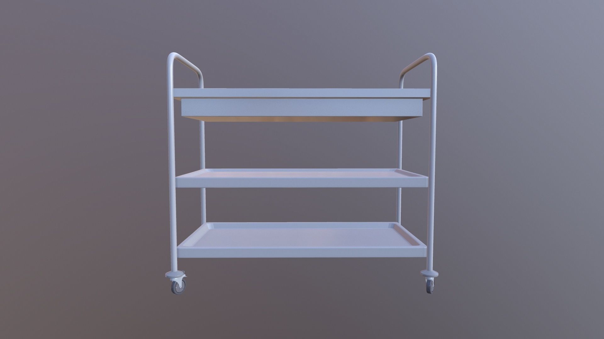 Stainless Steel Shelf 3D model_5