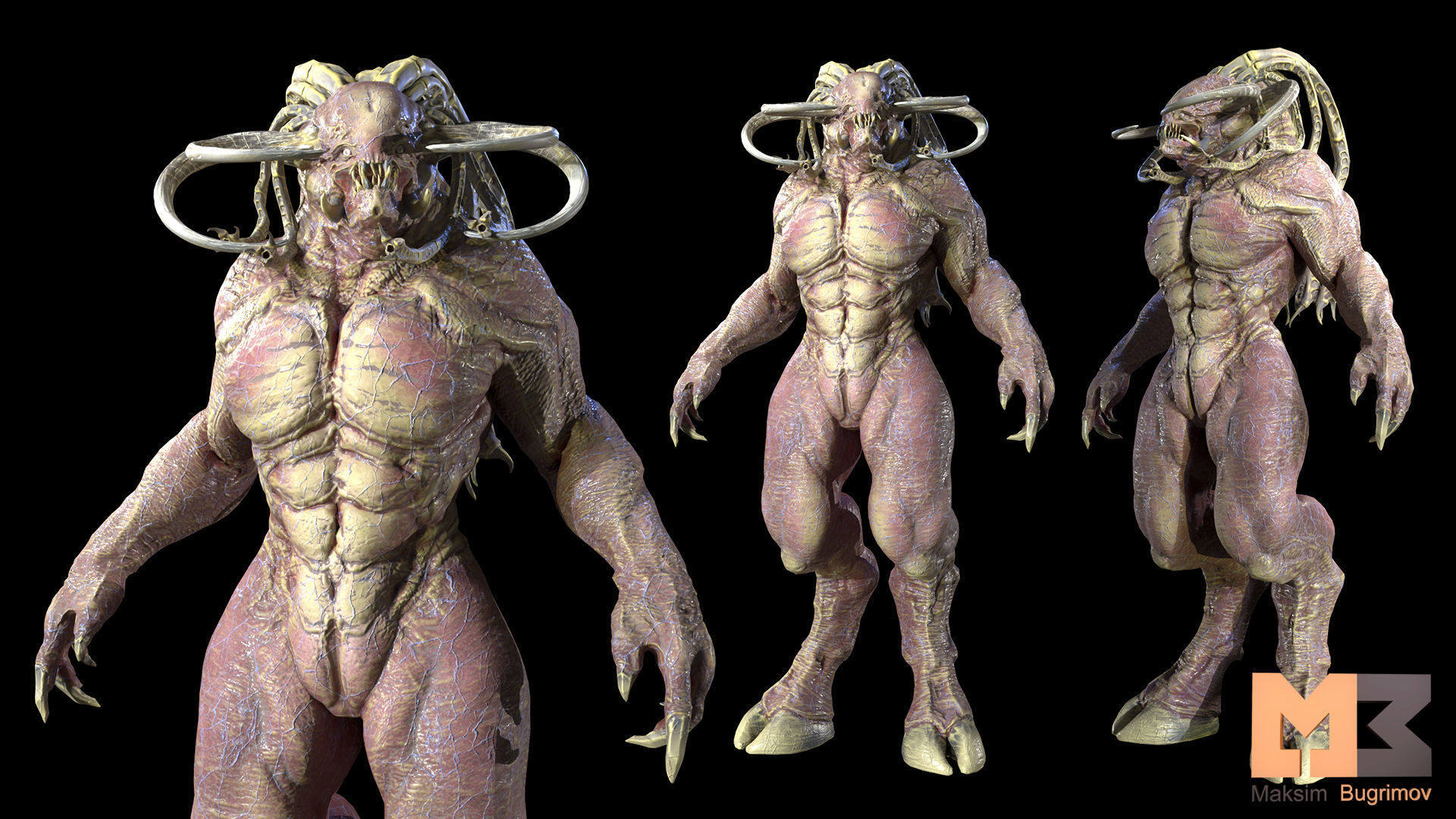 10 Creatures Pack  Low-poly 3D model_13