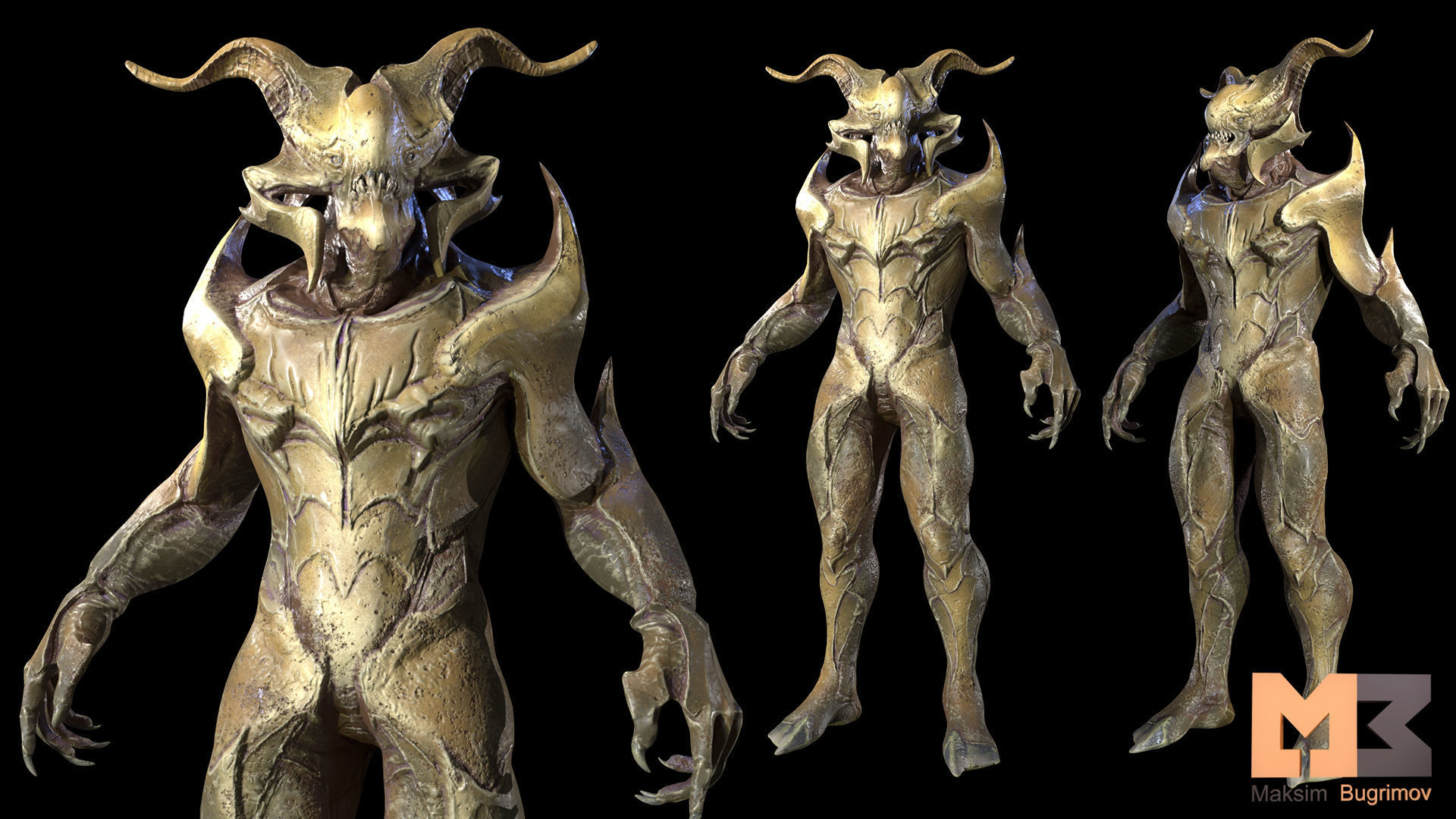 10 Creatures Pack  Low-poly 3D model_12