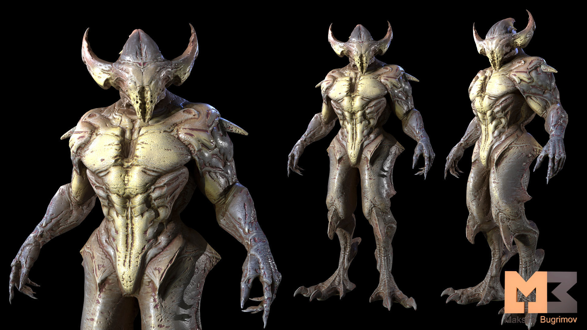 10 Creatures Pack  Low-poly 3D model_4