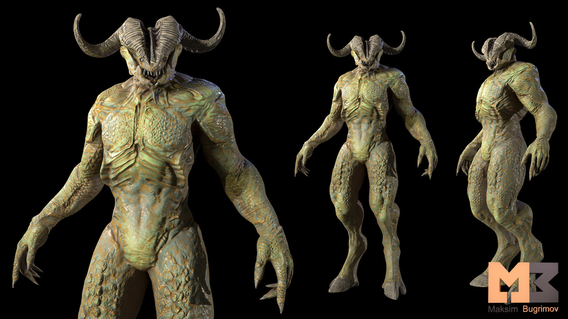 10 Creatures Pack  Low-poly 3D model_6