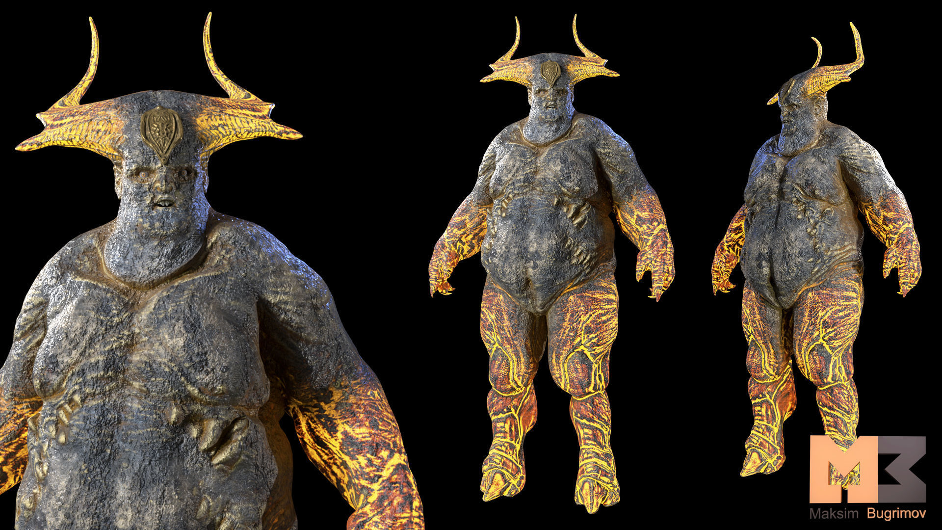 10 Creatures Pack  Low-poly 3D model_10