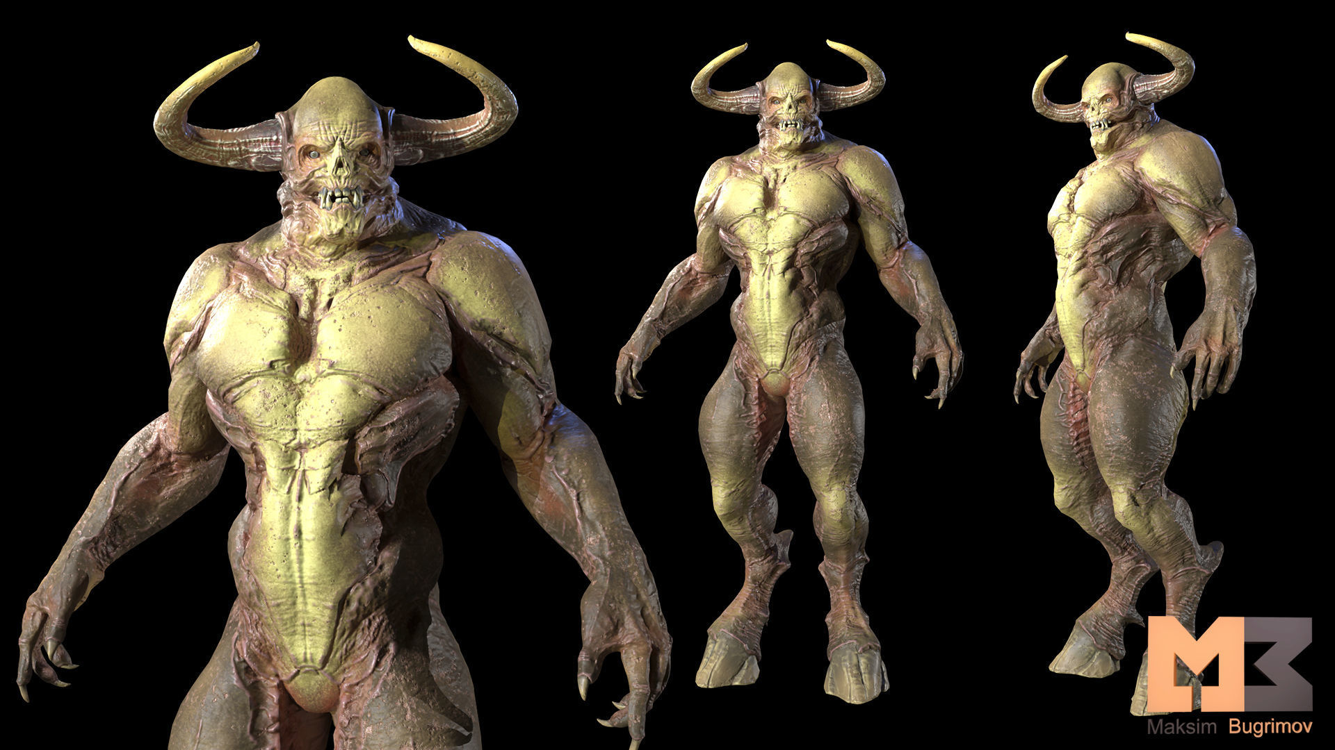 10 Creatures Pack  Low-poly 3D model_5