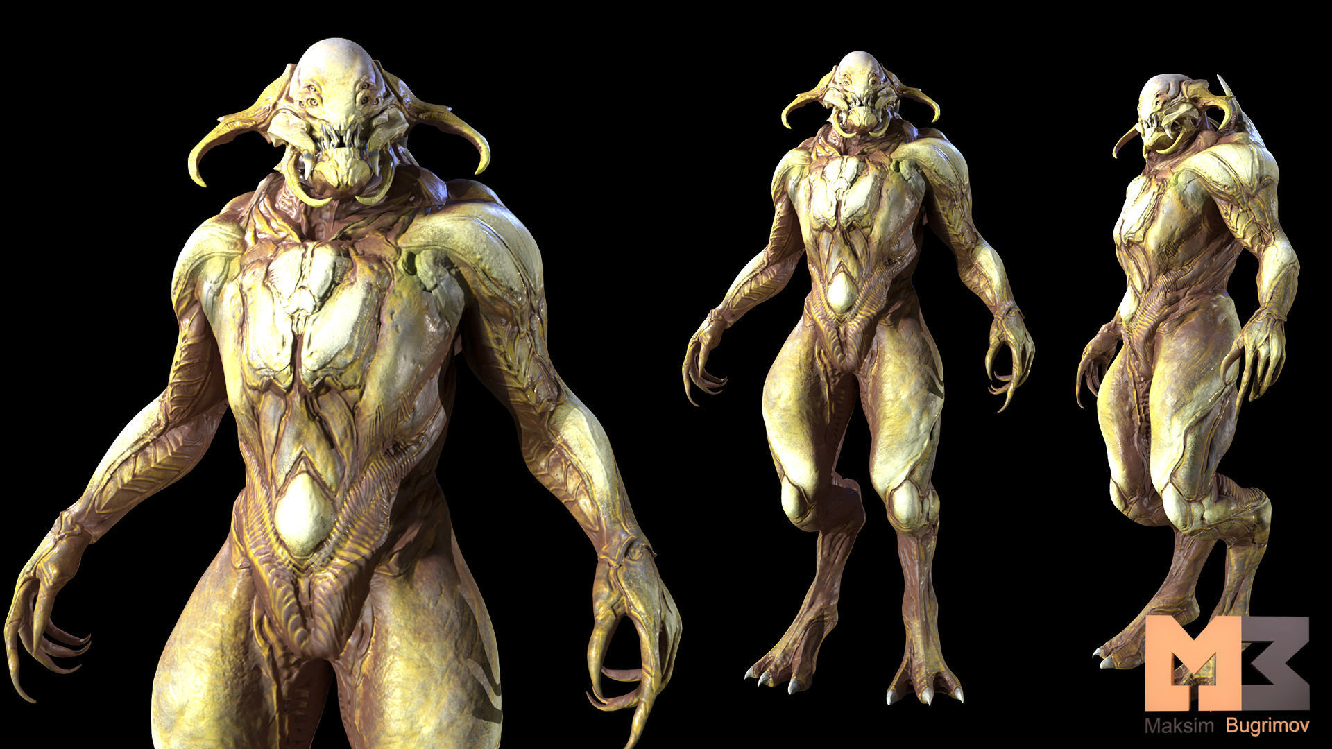 10 Creatures Pack  Low-poly 3D model_7