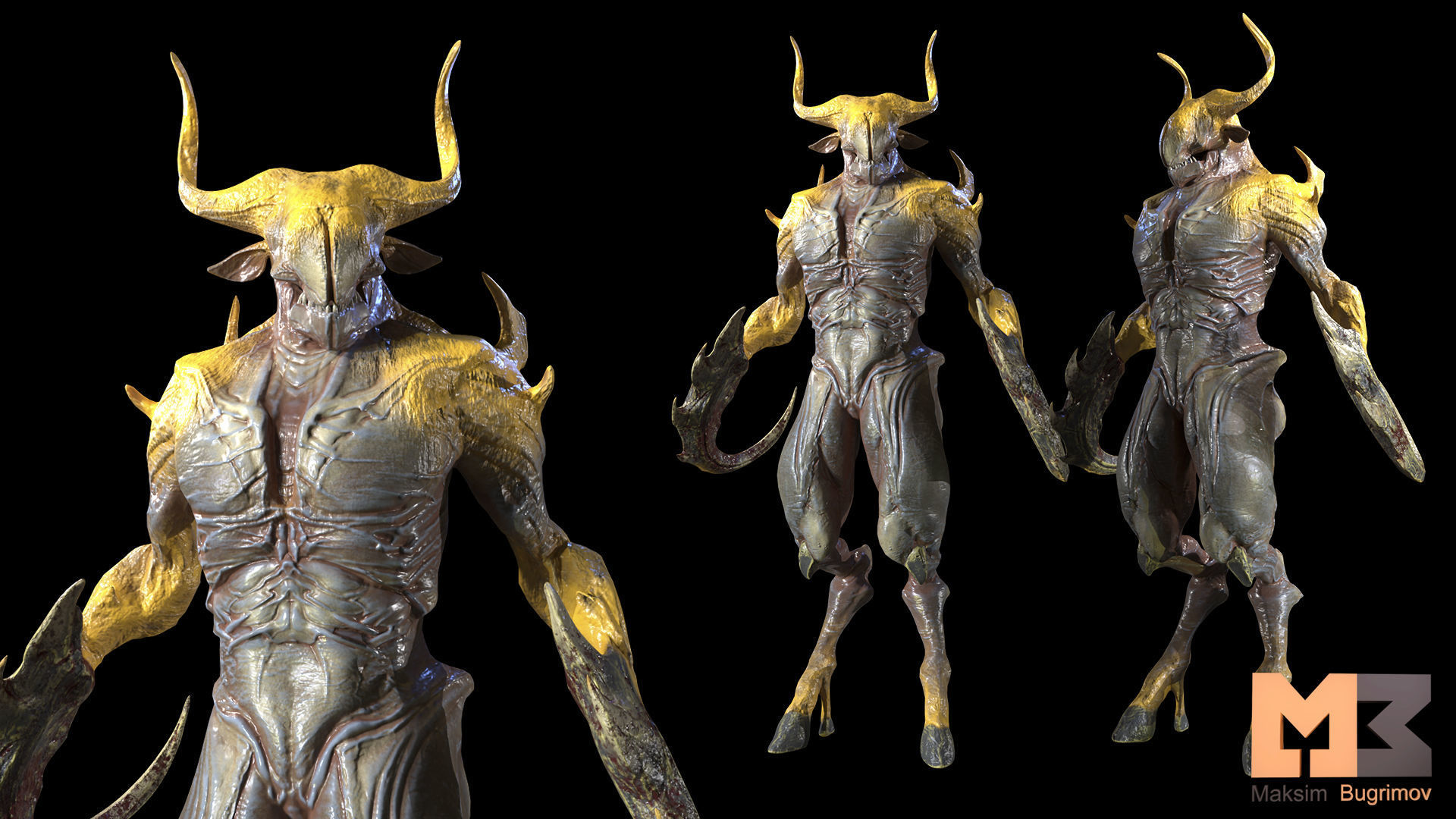 10 Creatures Pack  Low-poly 3D model_8