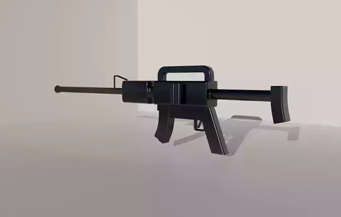 Rifle gun 3d model low poly Low-poly 3D model Rifle gun 3d model low poly Low-poly 3D model