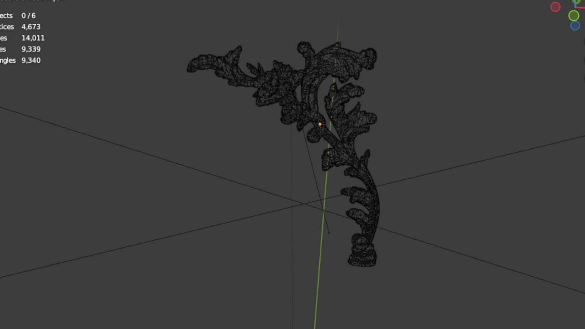 Classic decor ornament 293 3D model_6