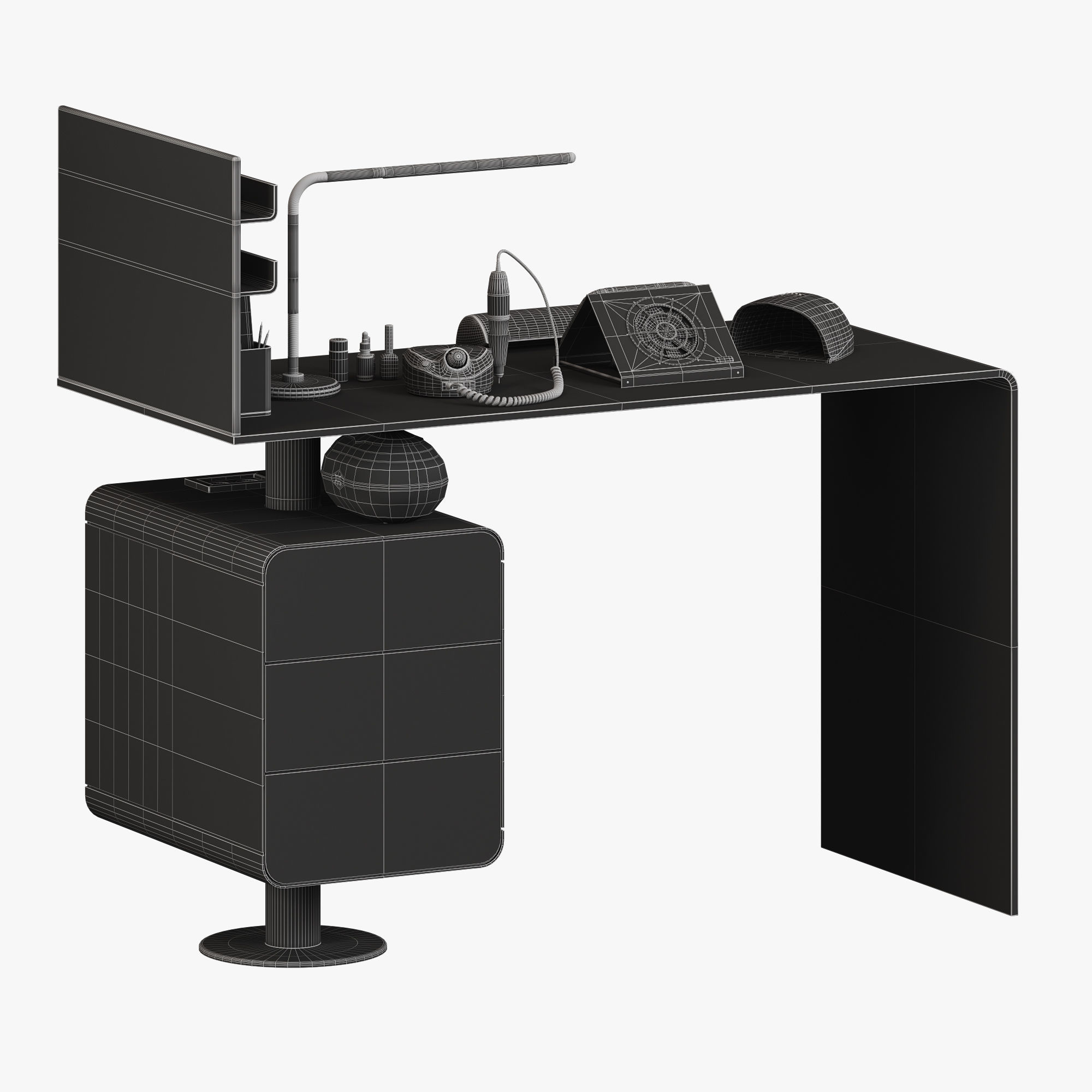 Mano Manicure table Low-poly 3D model_5
