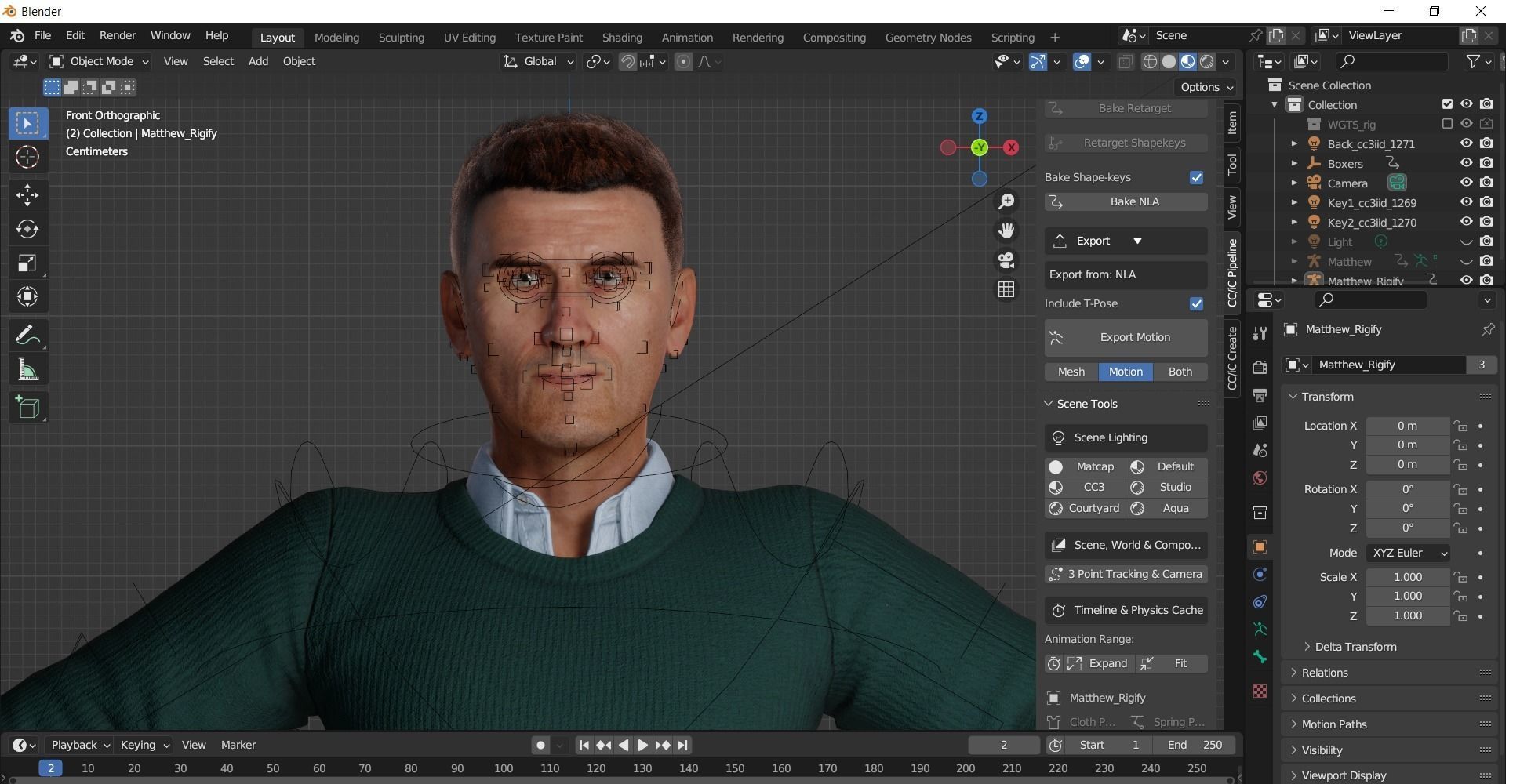 Matthew Rigged and animated 2500 Free animations tutorial Low-poly 3D model_18
