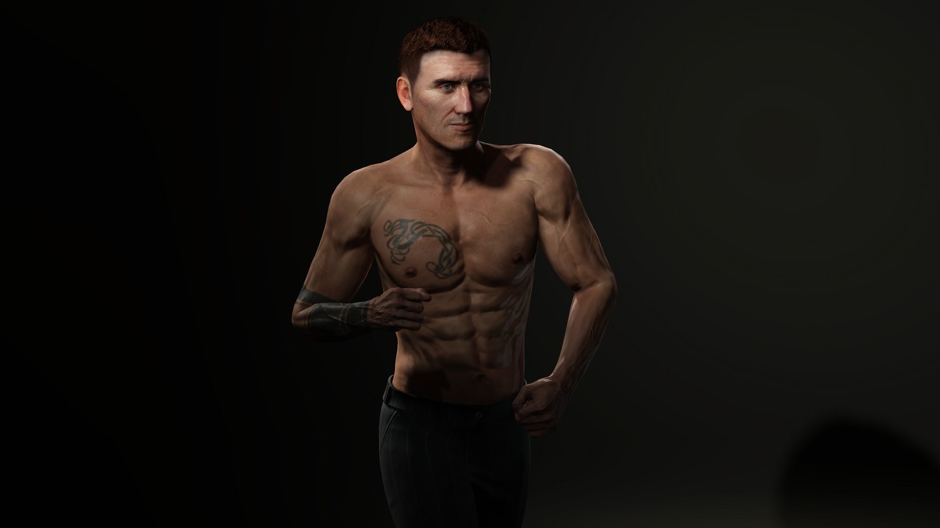 Matthew Rigged and animated 2500 Free animations tutorial Low-poly 3D model_14