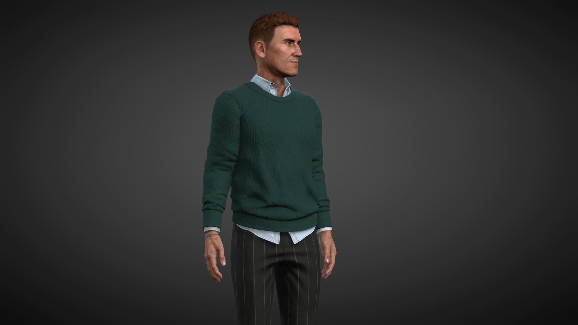 Matthew Rigged and animated 2500 Free animations tutorial Low-poly 3D model_16
