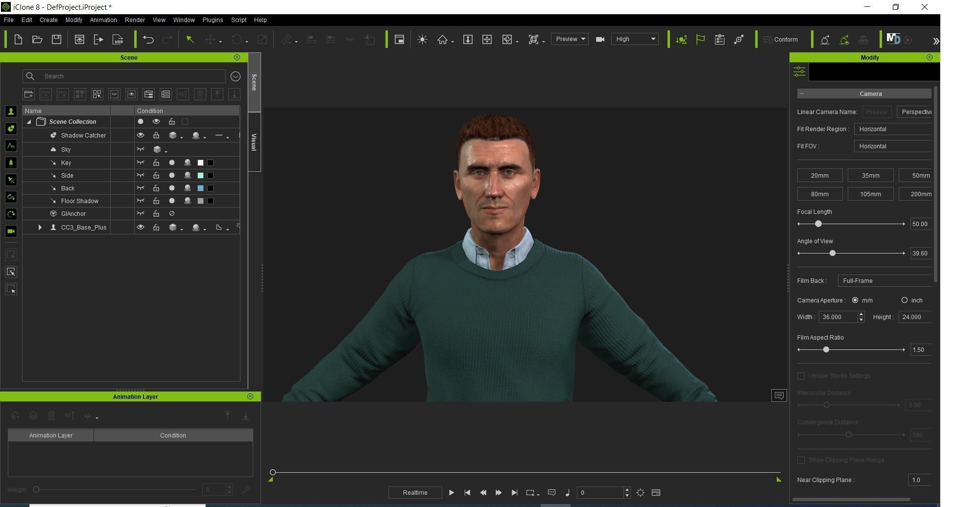 Matthew Rigged and animated 2500 Free animations tutorial Low-poly 3D model_20