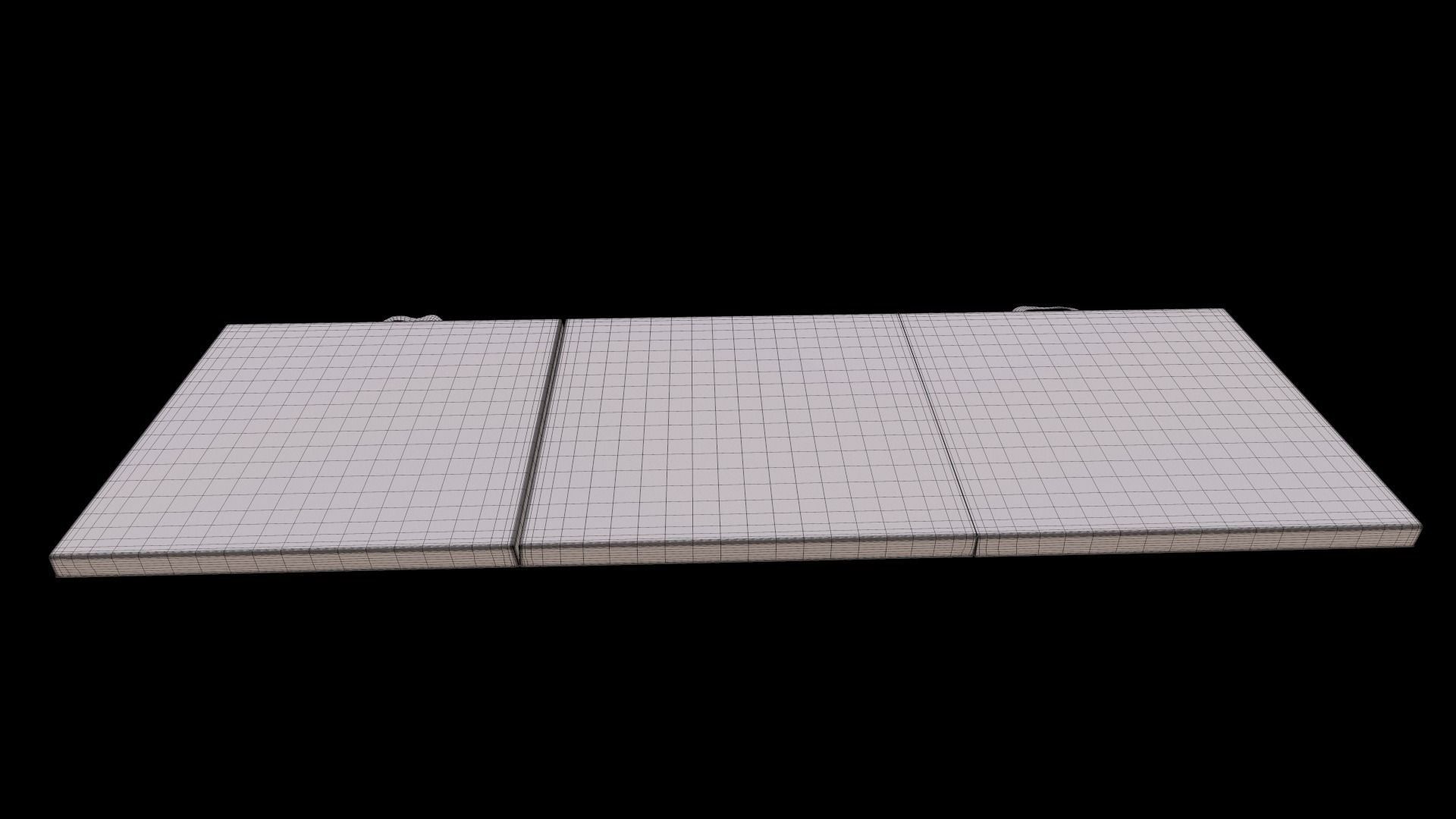 Tri-Fold Folding Exercise Mat 3D model_9