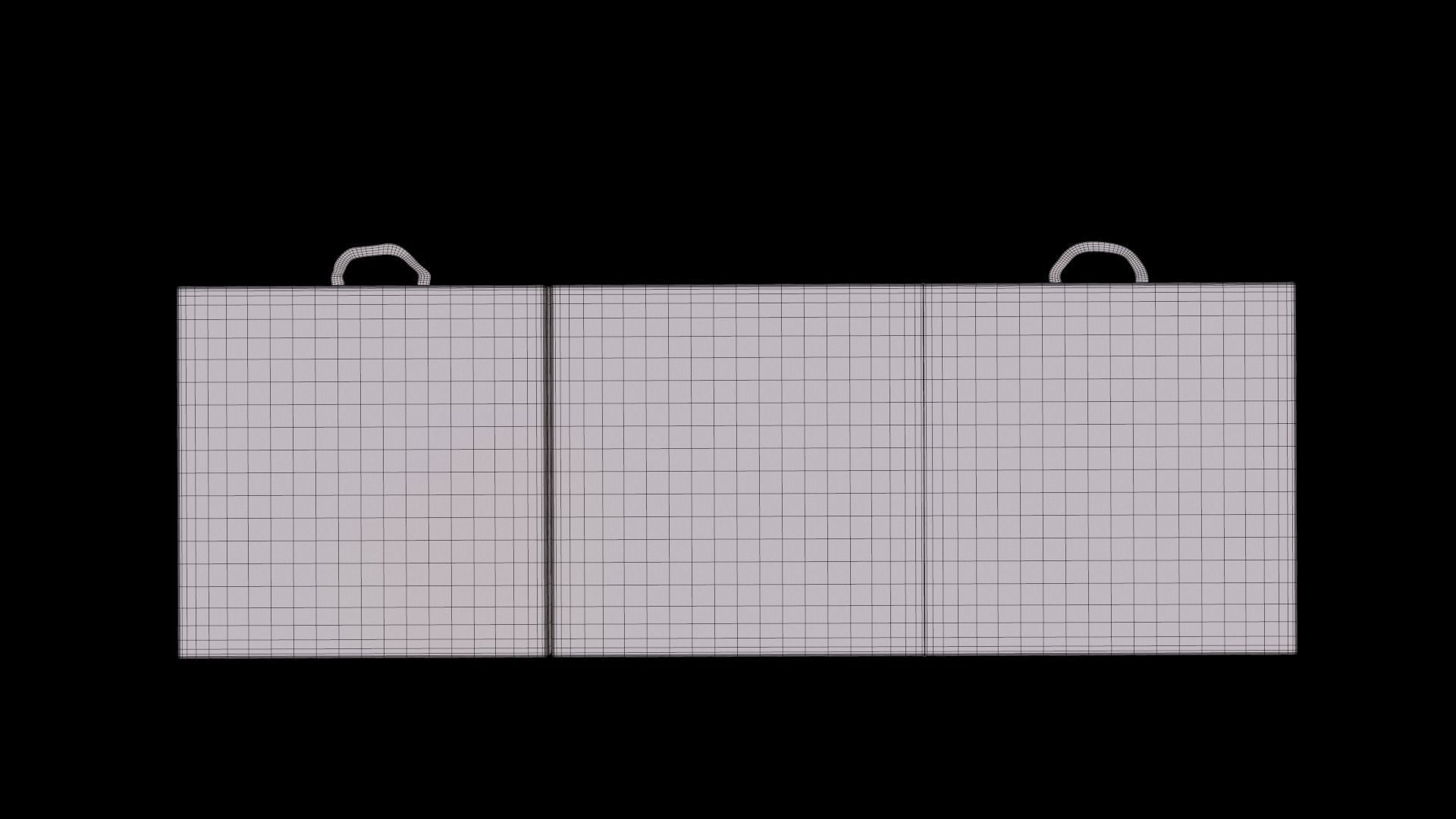 Tri-Fold Folding Exercise Mat 3D model_10