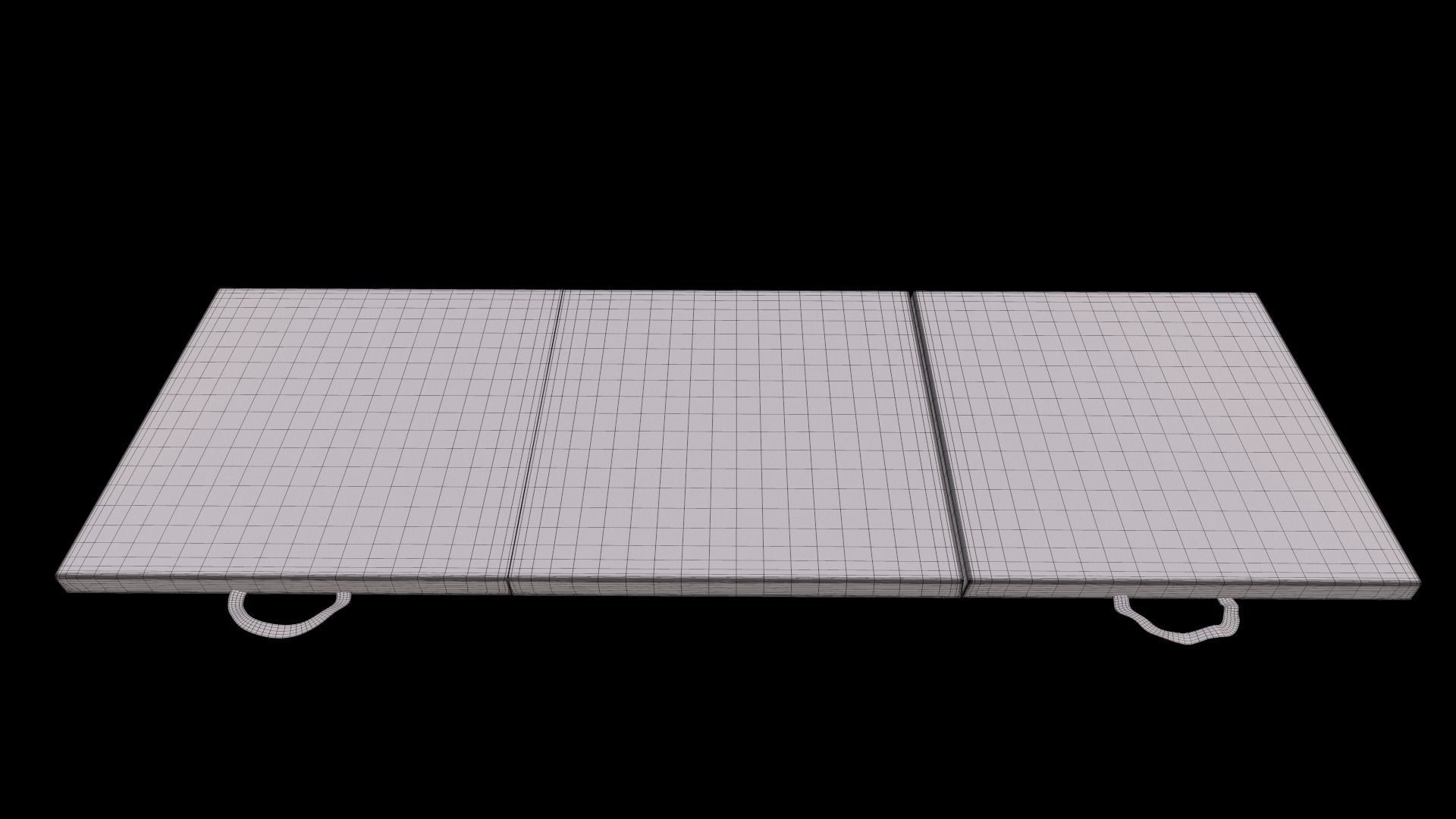 Tri-Fold Folding Exercise Mat 3D model_7