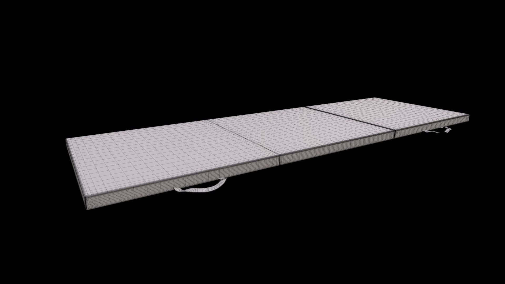 Tri-Fold Folding Exercise Mat 3D model_8
