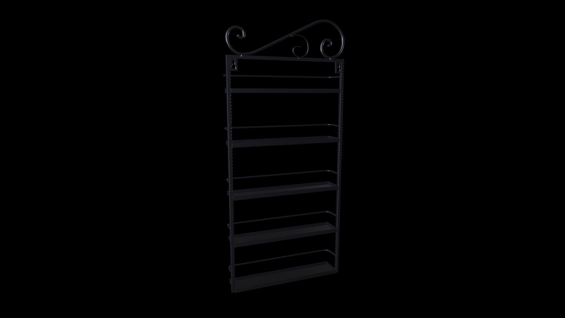 Wall Rack 3D model_6