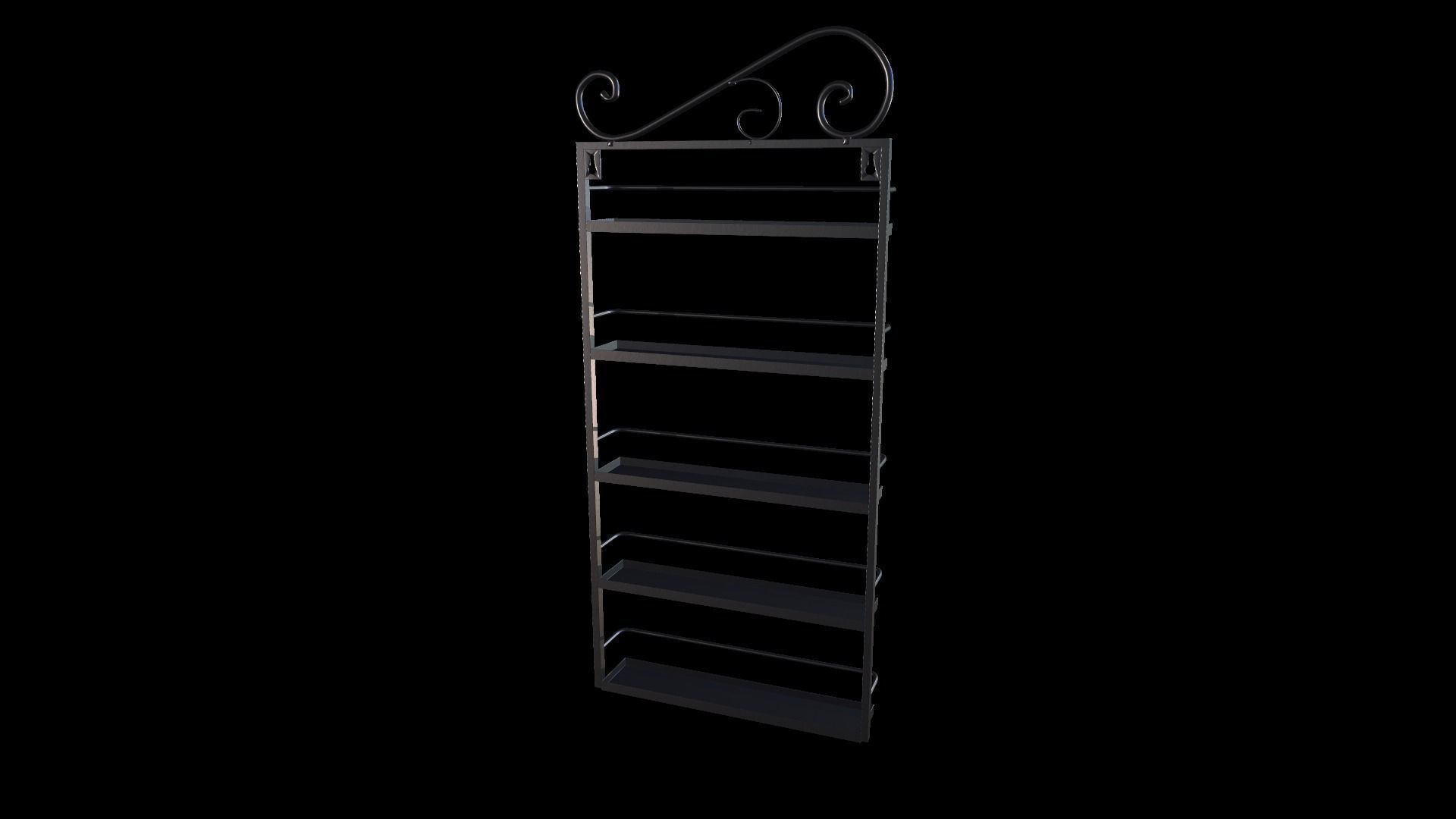 Wall Rack 3D model_5