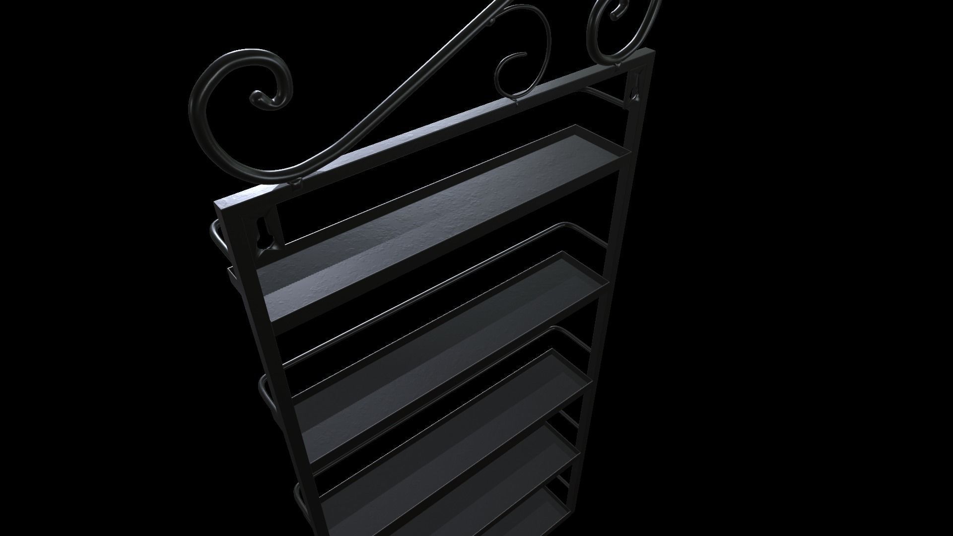 Wall Rack 3D model_1