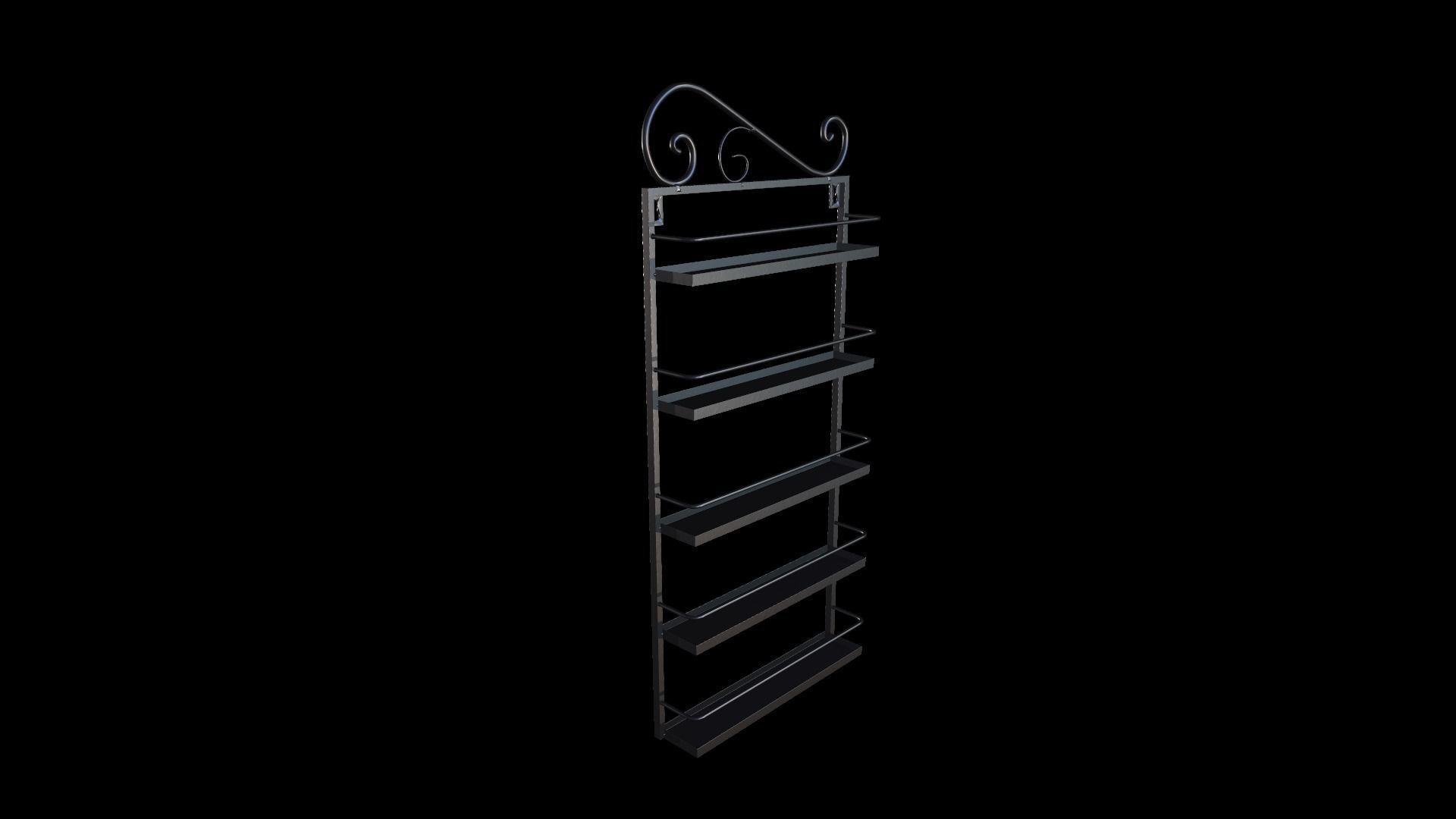 Wall Rack 3D model_9