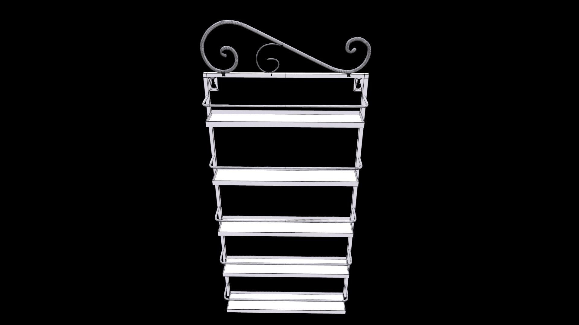 Wall Rack 3D model_2