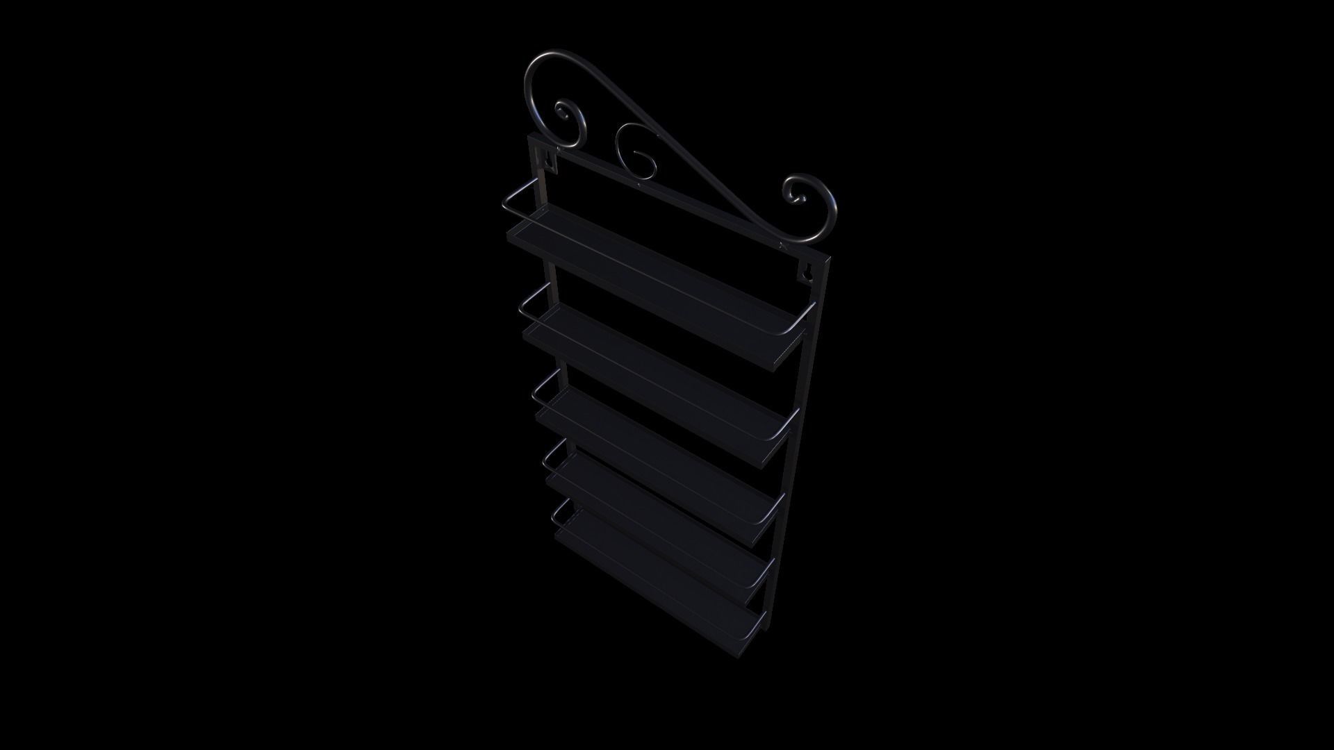 Wall Rack 3D model_7