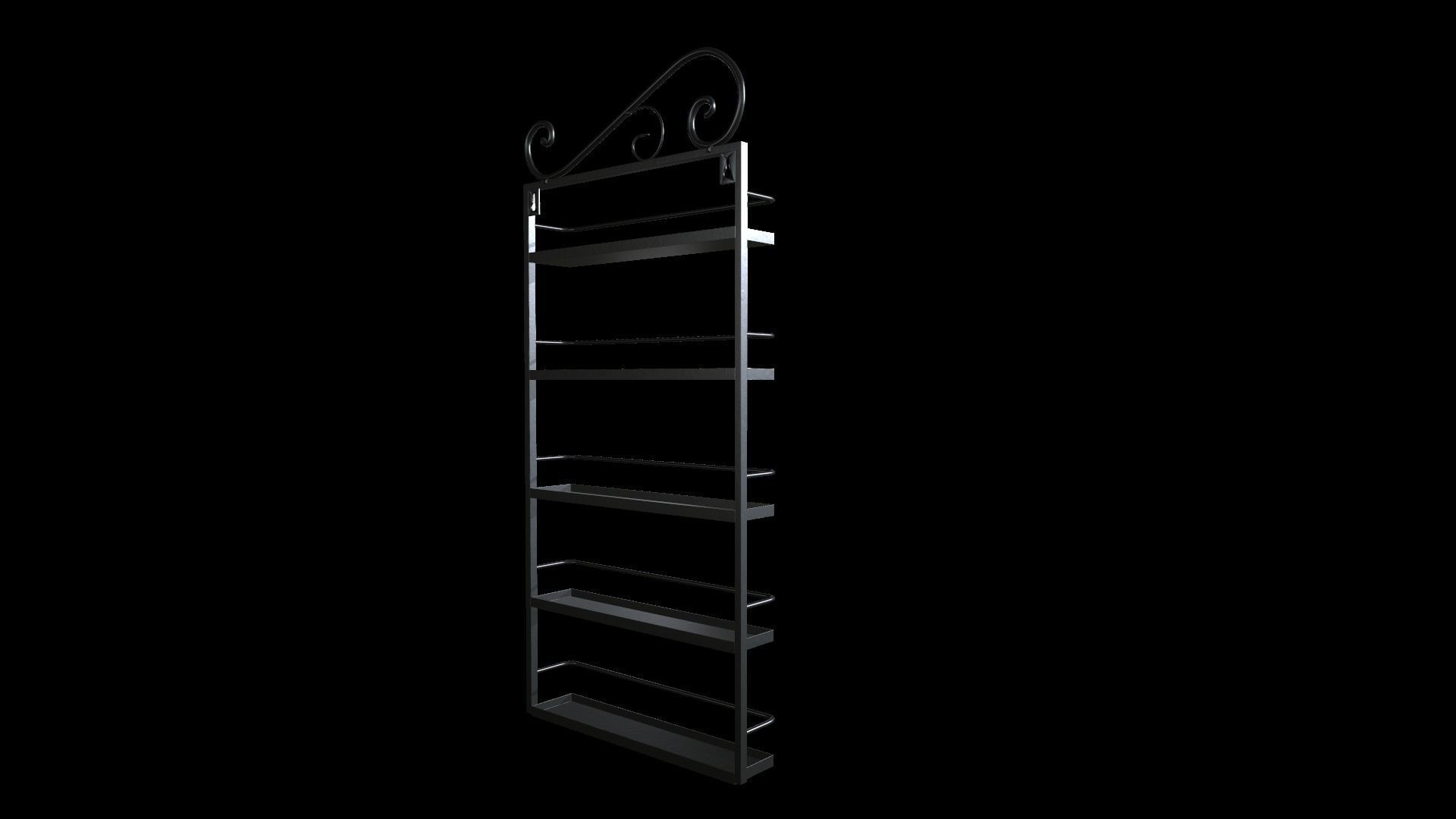 Wall Rack 3D model_12