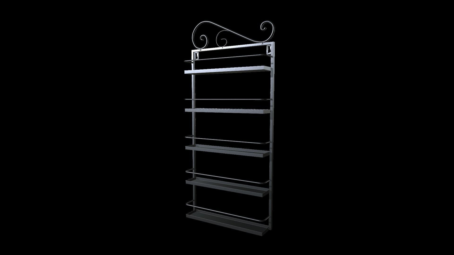 Wall Rack 3D model_11