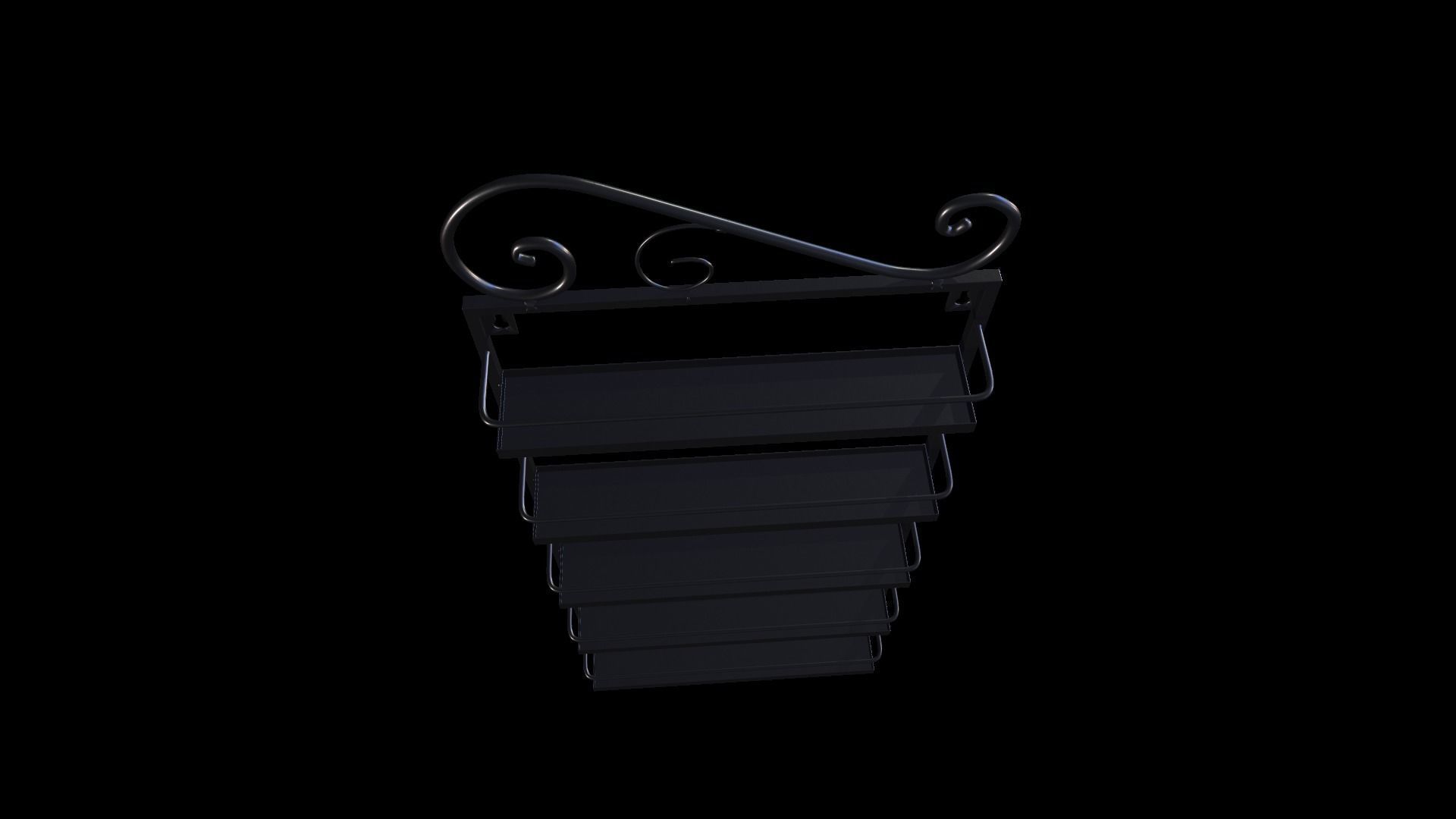 Wall Rack 3D model_8