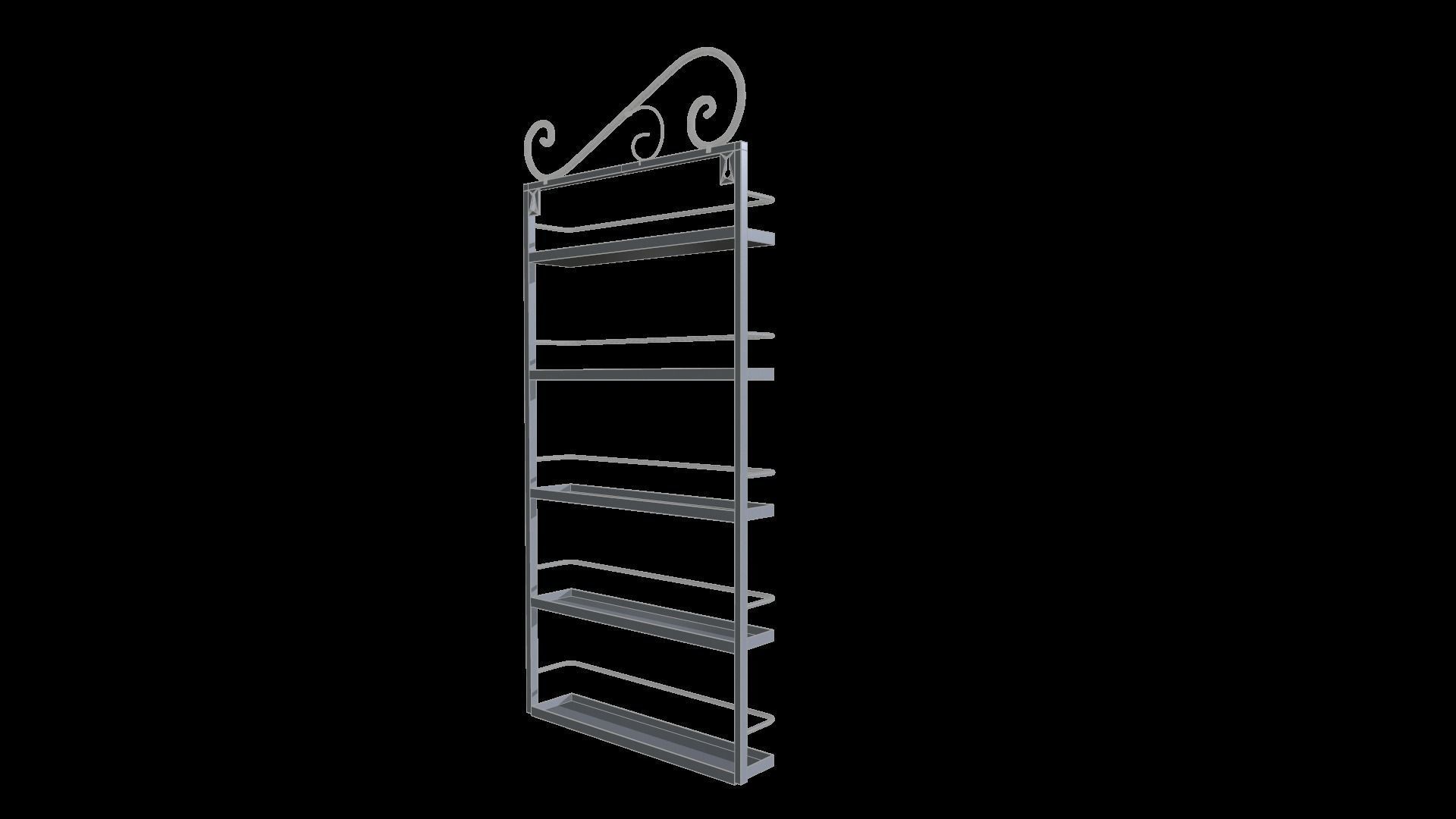 Wall Rack 3D model_14