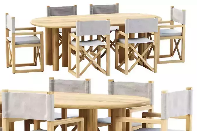 Outdoor garden furniture set v14 