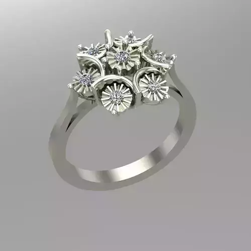 Diamond Ring Jewellery for Women 3D print model