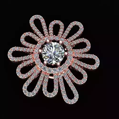 Diamond Pandent Set 3D print model