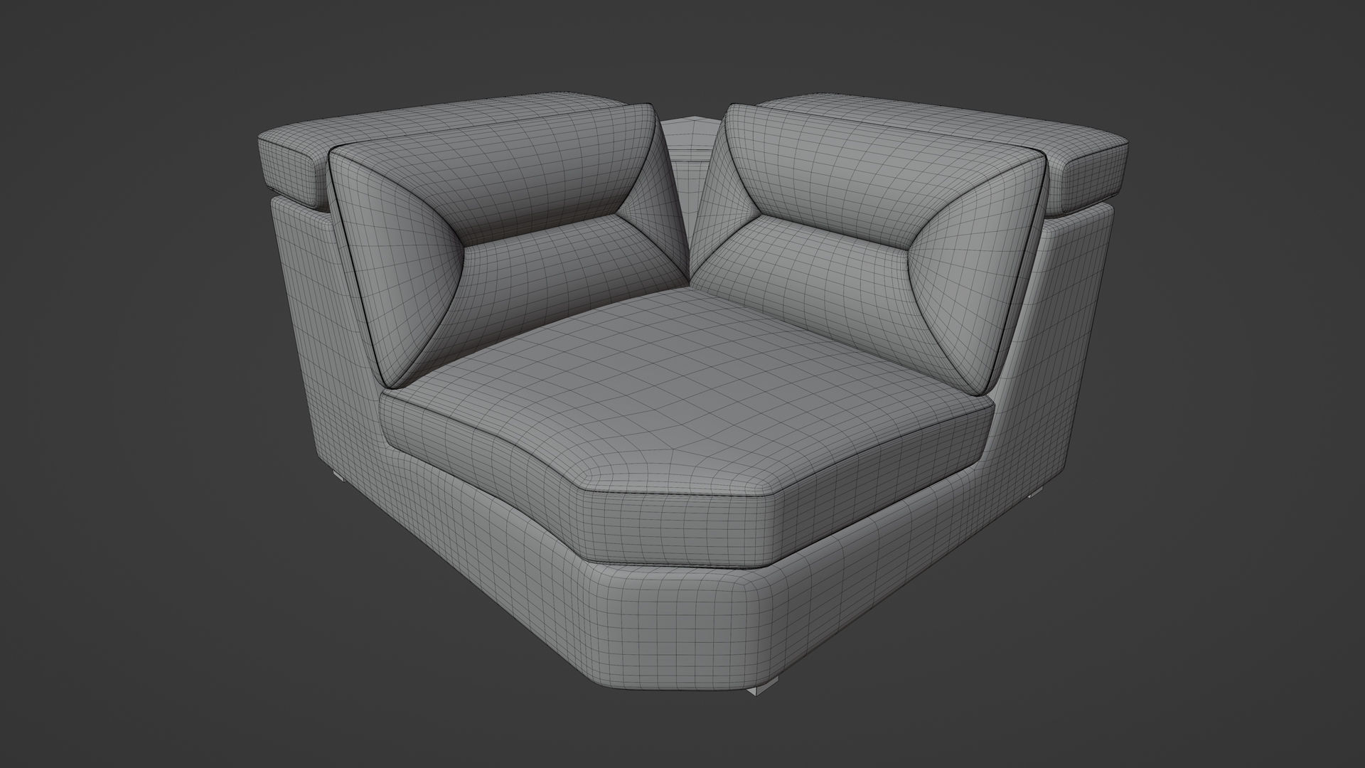 3D Palliser Apex Sectional Modules Low-poly 3D model_6